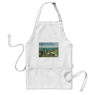 Terrass vid havet av Claude Monet Förkläde