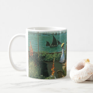 Terrass vid havet av Claude Monet Kaffemugg