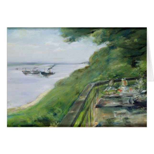 Terrassen på Jacob restaurang i Niensted Hälsningskort (Framsidan Horizontal)