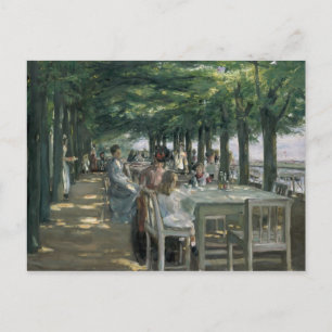 Terrassen på restaurangen vykort