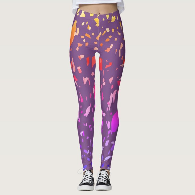 Terrazo Delar Leggings (Framsida)
