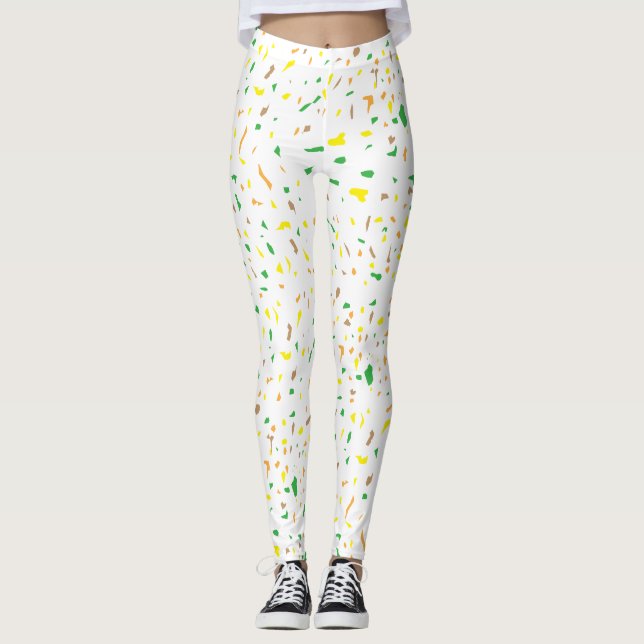 Terrazo Elegant Summer Leggings (Framsida)