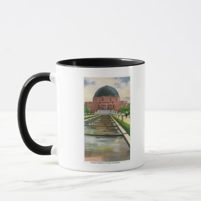 Terrazo Prostegvy över Adler Planetarium Mugg (Vänster)