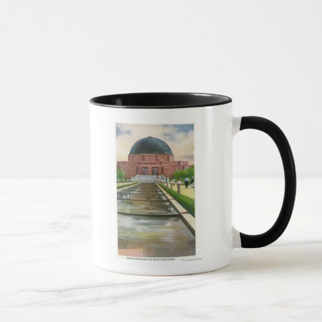 Terrazo Prostegvy över Adler Planetarium Mugg (Höger)
