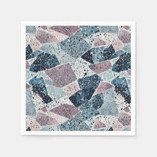 Terrazzo Abstract Design Pappersservett