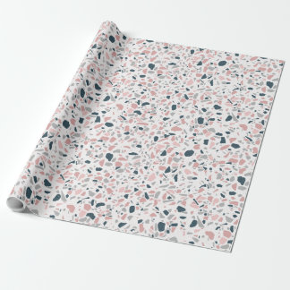 Terrazzo-abstrakt, söt utskrift presentpapper
