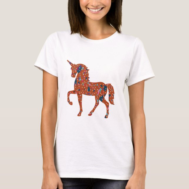 Terrazzo Biet Unicorn T Shirt (Framsida)