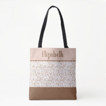 Terrazzo Brun och Beige och Vit Abstrakt