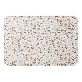 Terrazzo Brun och Beige och Vit Badrumsmatta