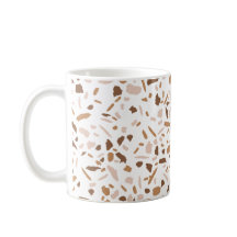 Terrazzo Brun och Beige och Vit
