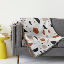Terrazzo Decor Geometric Boho Abstrakt Blanket