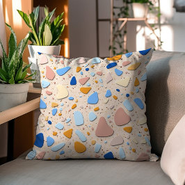 Terrazzo Elegance: Snyggt accent Pillow Kudde