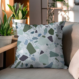 Terrazzo Elegance: Snyggt accent Pillow Kudde