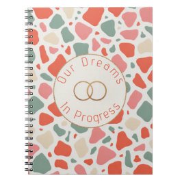 Terrazzo & Gold Wedding | Modern & Fun Celebration Anteckningsbok