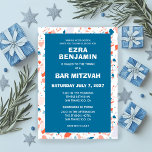 Terrazzo Hand plockade Anpassningsbar Pub Bat mitz Inbjudningar<br><div class="desc">Perfekt-kort för att tillkännage ett bat mitzvah, pub mitzvah eller annat judiskt firande! Hand gjorde Terrazzo mönster åt dig på framsidan och baksidan! FULLT ANPASSADE! Klicka på "Anpassa" ovan om du vill redigera texten. Klicka på "Redigera med verktyg" om du vill justera typsnitt, färg och placeringar och ta bort baksidans...</div>