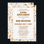 Terrazzo Hand plockade Anpassningsbar Pub Bat mitz Inbjudningar<br><div class="desc">Perfekt-kort för att tillkännage ett bat mitzvah, pub mitzvah eller annat judiskt firande! Handduken i blyertspennan Terrazzo mönster för dig på framsidan och baksidan! FULLT ANPASSADE! Klicka på "Anpassa" ovan om du vill redigera texten. Klicka på "Redigera med verktyg" om du vill justera typsnitt, färg och placeringar och ta bort...</div>