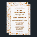 Terrazzo Hand plockade Anpassningsbar Pub Bat mitz Inbjudningar<br><div class="desc">Perfekt-kort för att tillkännage ett bat mitzvah, pub mitzvah eller annat judiskt firande! Handduken i blyertspennan Terrazzo mönster för dig på framsidan och baksidan! FULLT ANPASSADE! Klicka på "Anpassa" ovan om du vill redigera texten. Klicka på "Redigera med verktyg" om du vill justera typsnitt, färg och placeringar och ta bort...</div>