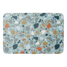 Terrazzo i blått badrumsmatta