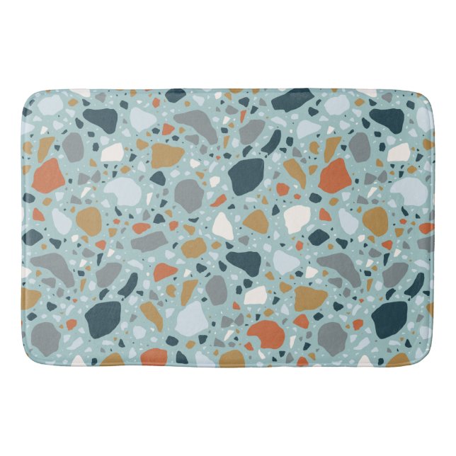 Terrazzo i blått badrumsmatta (Framsidan)