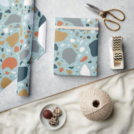 Terrazzo i blått presentpapper