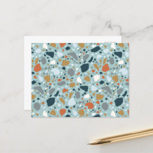 Terrazzo i blått vykort