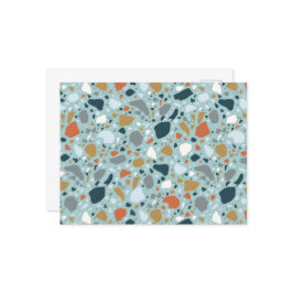 Terrazzo In Blue Vykort
