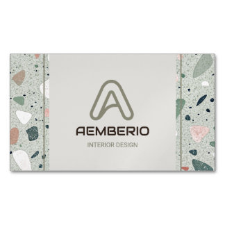 Terrazzo Inredningsdesign Magnetiska Visitkort