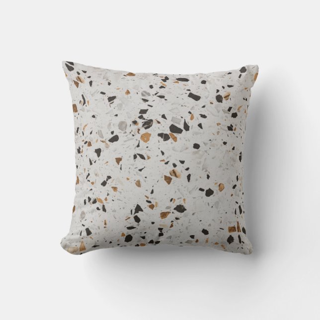 Terrazzo konsert: Vintage Abstract Design Kudde (Framsida)