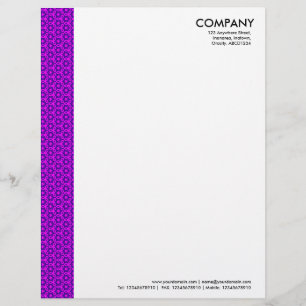 Terrazzo Mönster 03 Violet på Magentan Brevhuvud