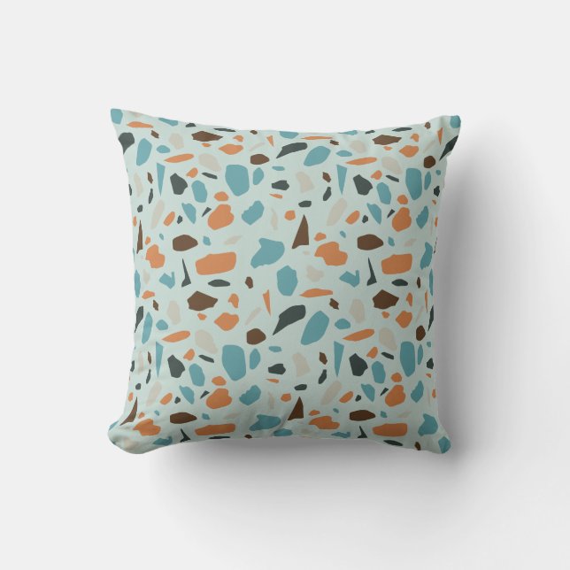 Terrazzo Mönster Blue Kudde (Framsida)
