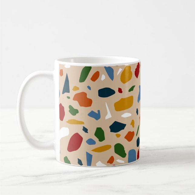 Terrazzo Mönster Colorful Kaffemugg (Vänster)