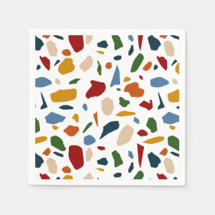 Terrazzo Mönster Colorful Pappersservett