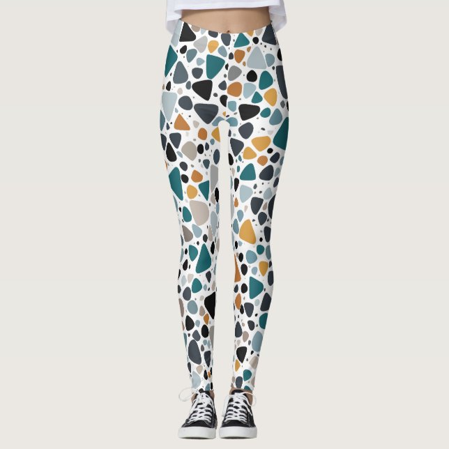 Terrazzo Mönster Leggings (Framsida)