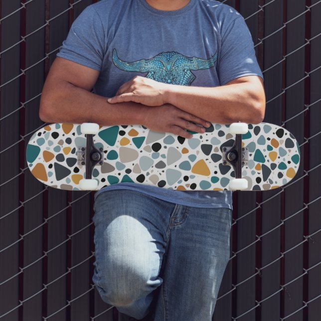 Terrazzo Mönster Mini Skateboard Bräda 18,5 Cm (Utomhus 3)