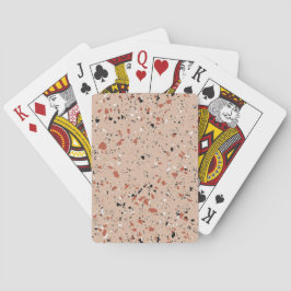 Terrazzo Mönster Modern minimalistisk  Rosa Casinokort