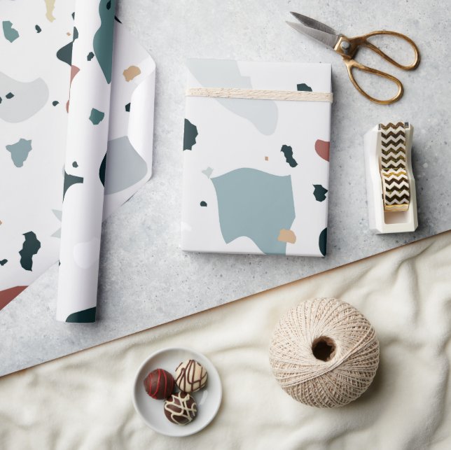 Terrazzo Mönster Presentpapper (Hantverk)