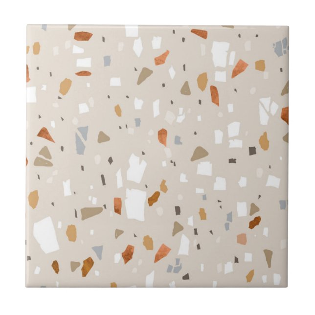 Terrazzo mönster tile kakelplatta (Framsidan)