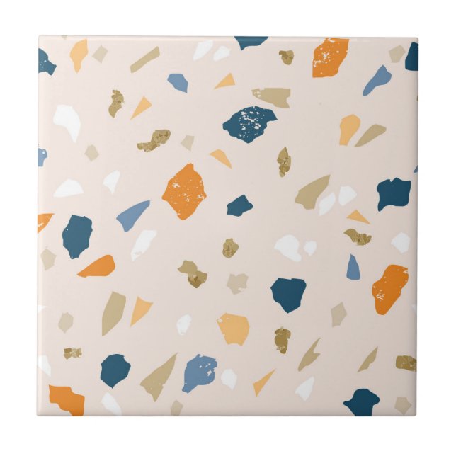 Terrazzo mönster tile kakelplatta (Framsidan)