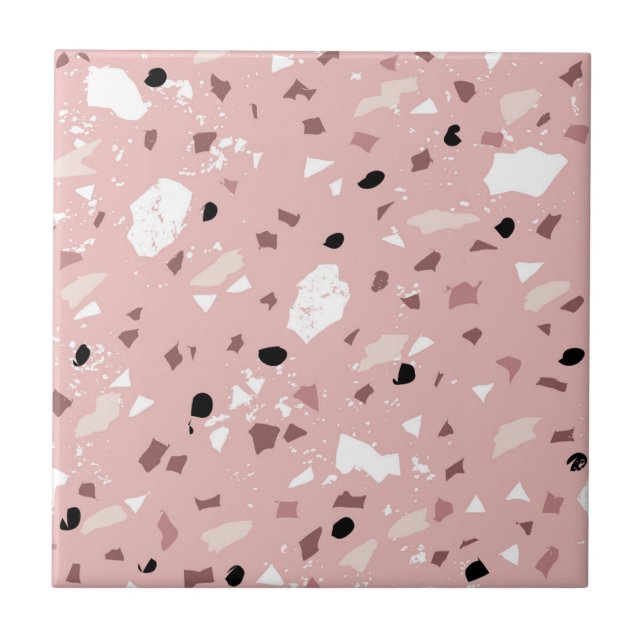 Terrazzo mönster tile kakelplatta (Framsidan)
