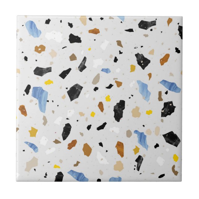 Terrazzo mönster tile kakelplatta (Framsidan)