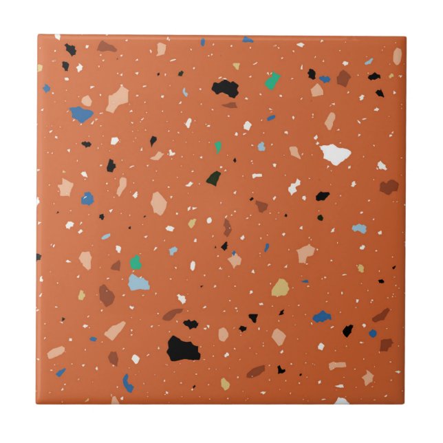 Terrazzo mönster tile kakelplatta (Framsidan)