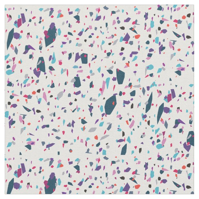 Terrazzo Mönster Tyg (Närbild)