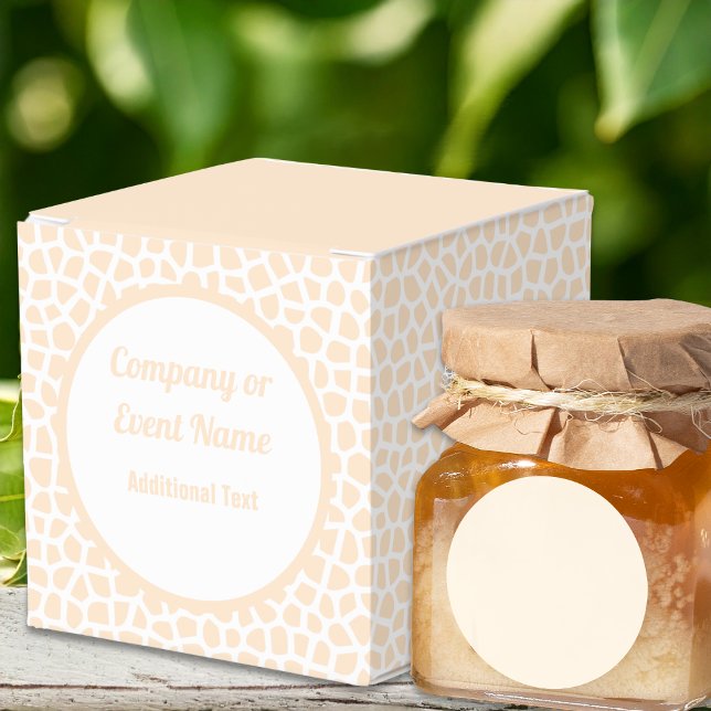 Terrazzo - Orange Peach Classic Förmånslåda Presentaskar (Terrazzo - Orange Peach Classic Favor Box - Honey Jar by Leapfroglisics Shop)