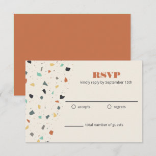 Terrazzo-plattor Konfetti Modern stil RSVP OSA Kort