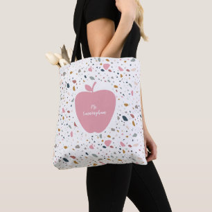 Terrazzo Rosa Apple Lärare Tygkasse