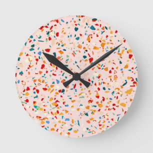 Terrazzo Rund Klocka