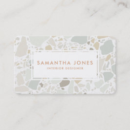 Terrazzo Struktur Simple Modern Insida Designer Visitkort