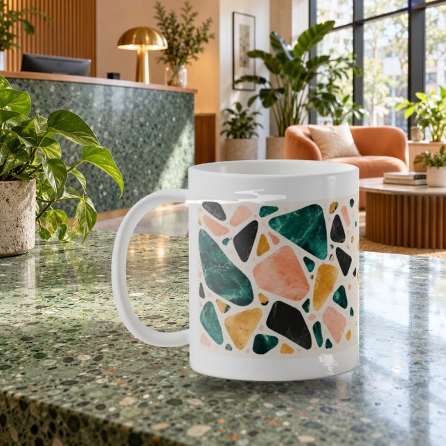 Terrazzo Tango Modern Terrazzo Mugg (Terrazzo Tango Modern Terrazzo Mug — refined lighting and contact shadows. Digital lifestyle preview.)