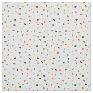 Terrazzo Tile Confetti Modern Stil Earth Tones Tyg
