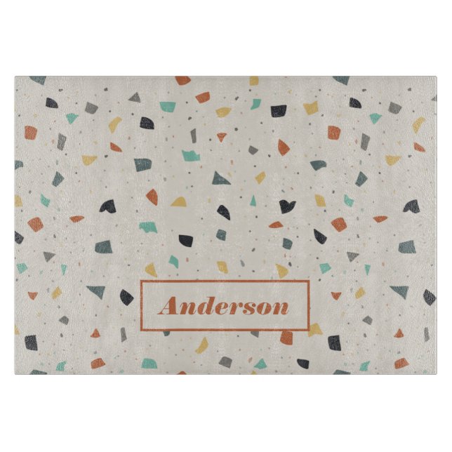 Terrazzo Tile Confetti Modern Stil Personlig (Framsidan)